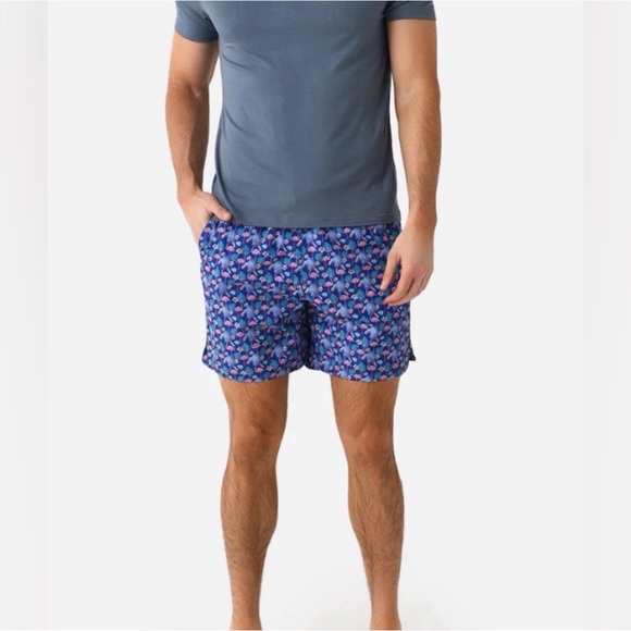 Peter Millar Flamingo Floral Printed Swim Trunks, Size XXL New w/Tag - Picture 14 of 14